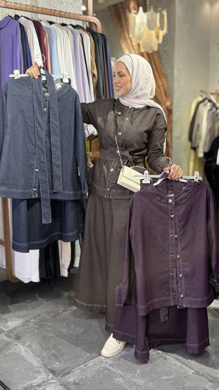 طقم تنورة مع باليت