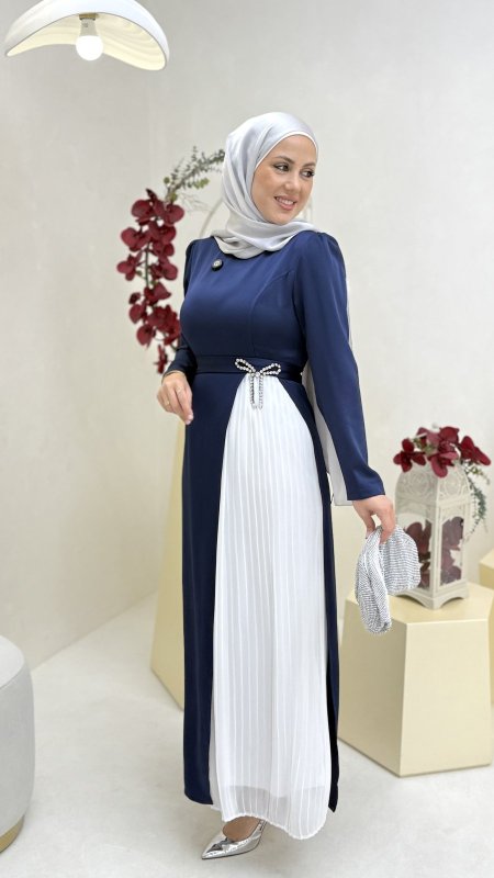 فستان فيونكة محجر